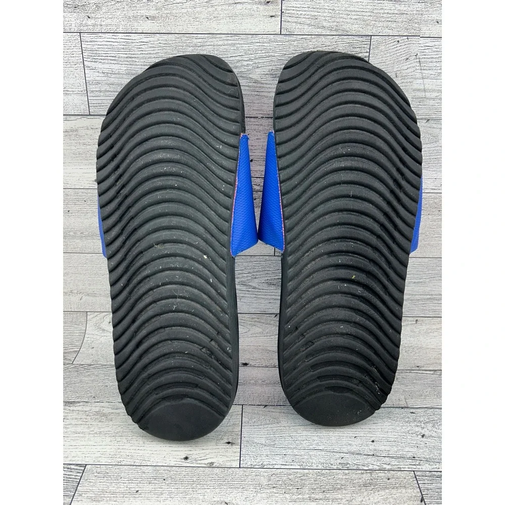 Nike Kawa Slides Women Sz 8 Royal Blue Pink Solarsoft Sandal 819352-404